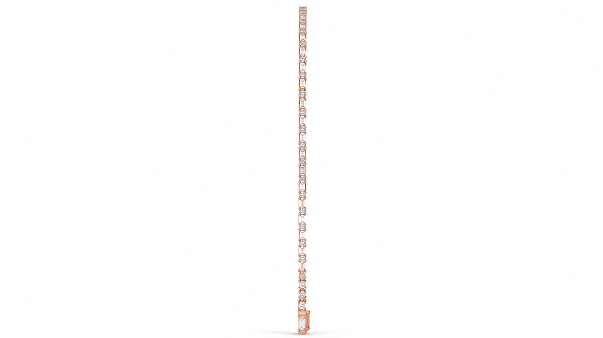 19.14 CTW Diamond Y-Drop Necklace - Rose Gold