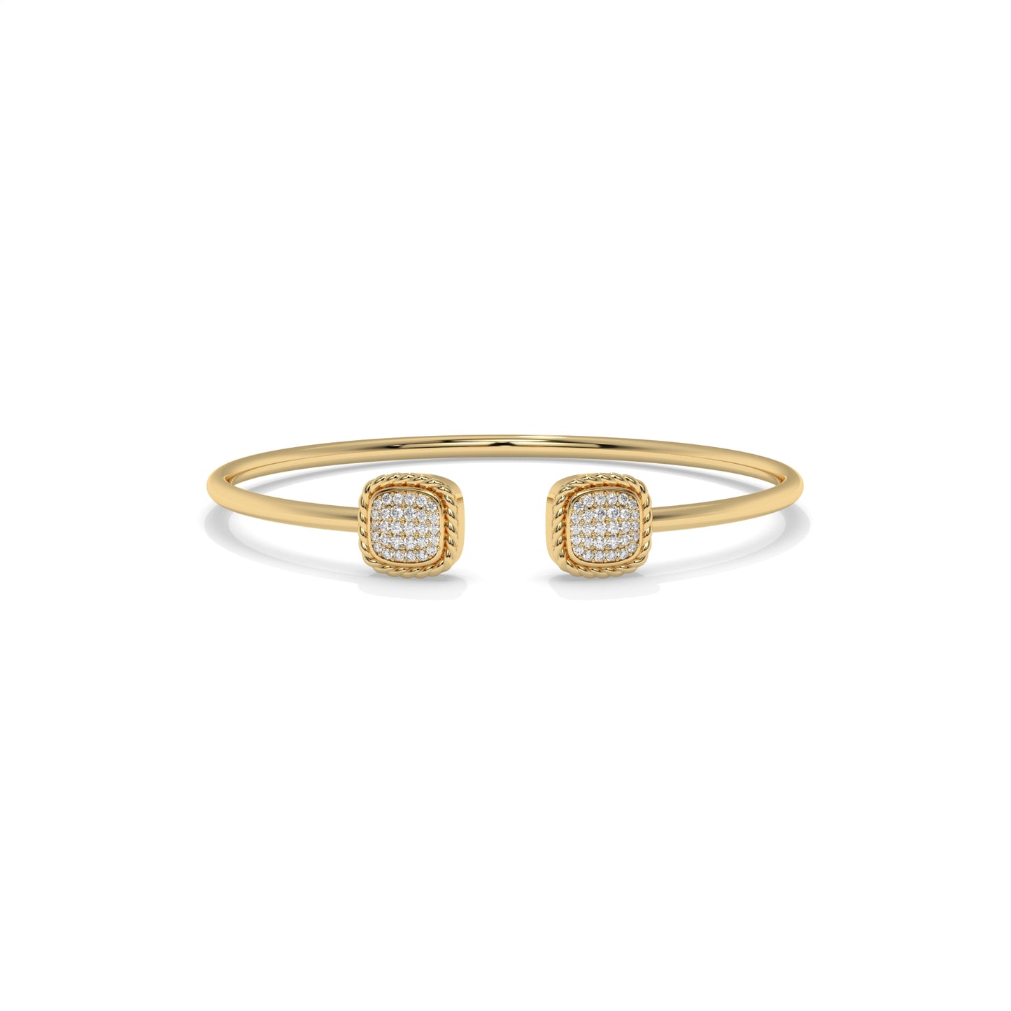 Open Cuff Diamond Bangle Bracelet – 0.40 CTW