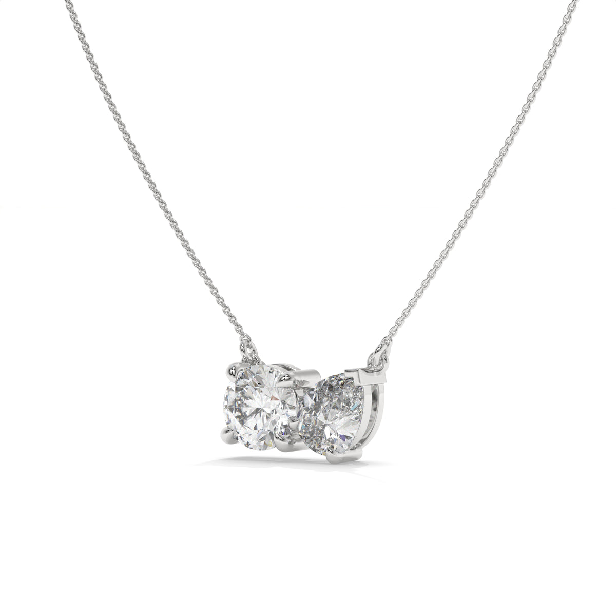 2.00 CTW Diamond Bow Necklace