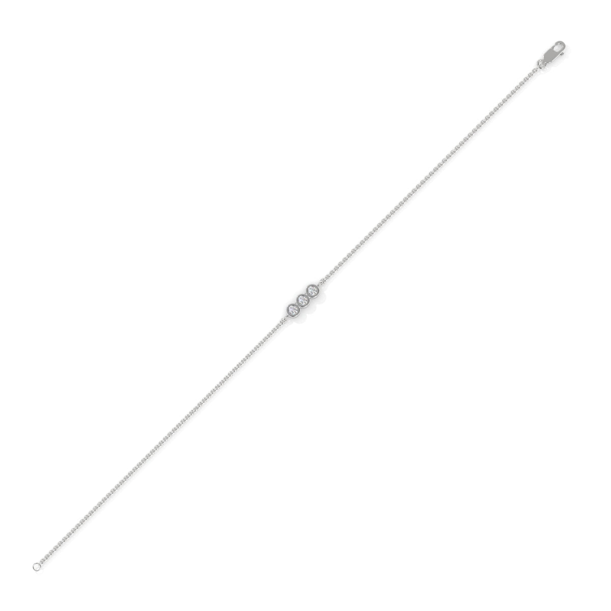 0.10 CTW Lab-Grown Diamond Minimal Bracelet