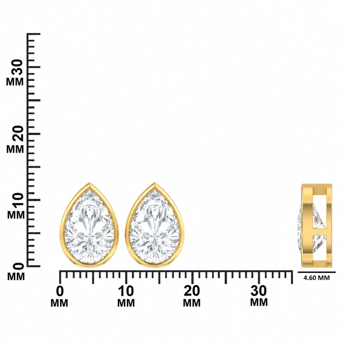 2.00 CTW Pear Shaped Diamond Solitaire Pendant Necklace