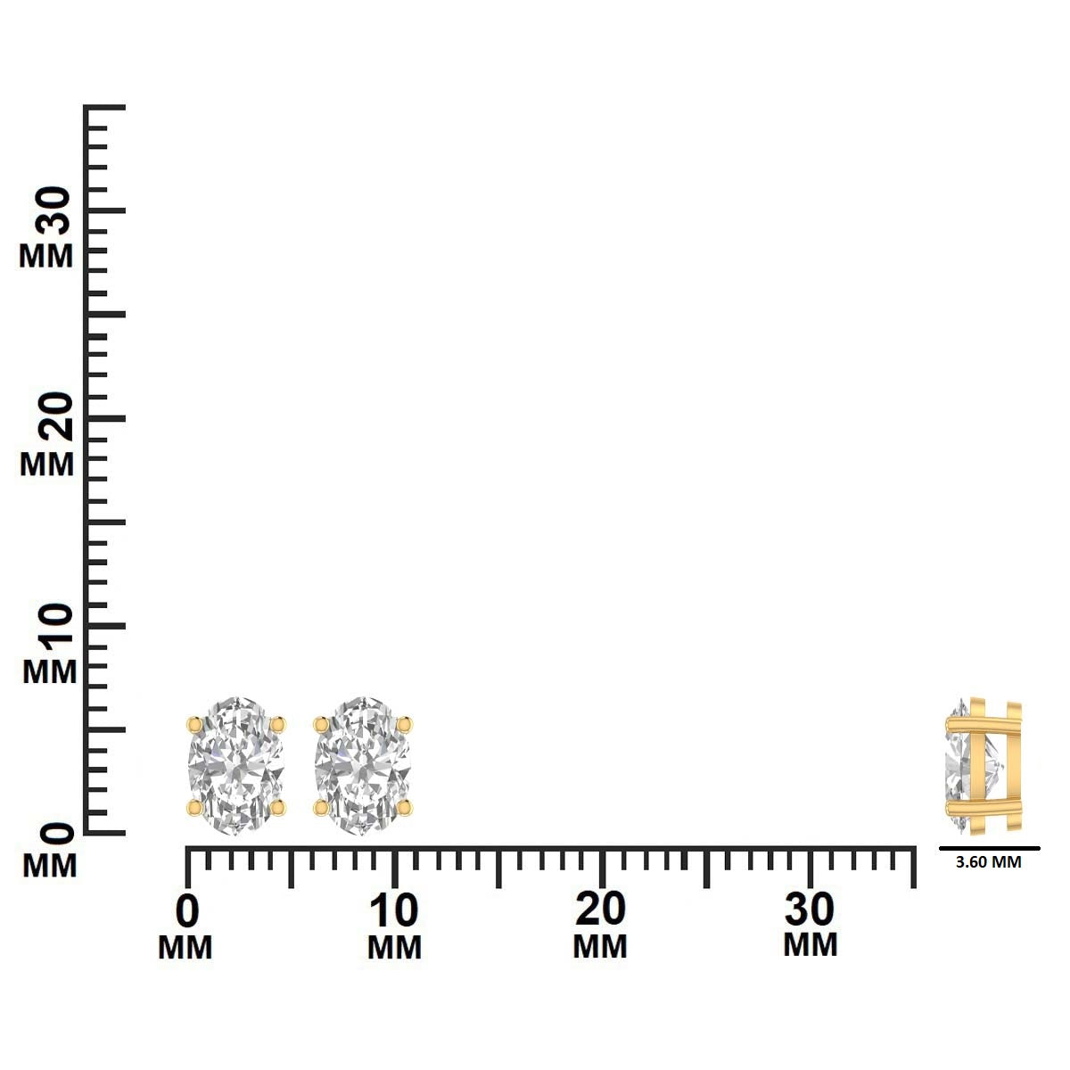 1.00 CTW Lab-Grown Diamond Stud Earrings