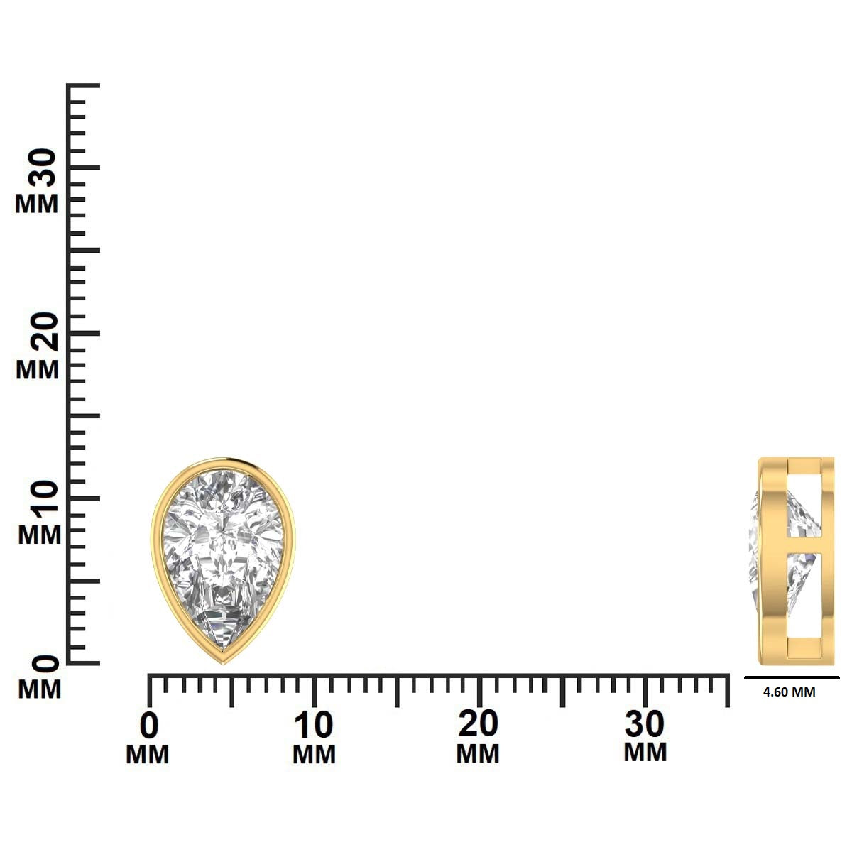 2.00 CTW Pear Shaped Diamond Solitaire Pendant