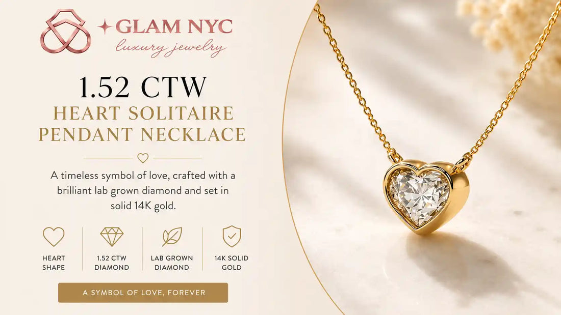 Why NYC Loves the 1.50 Ct Lab Grown Diamond Pendant | GLAM NYC