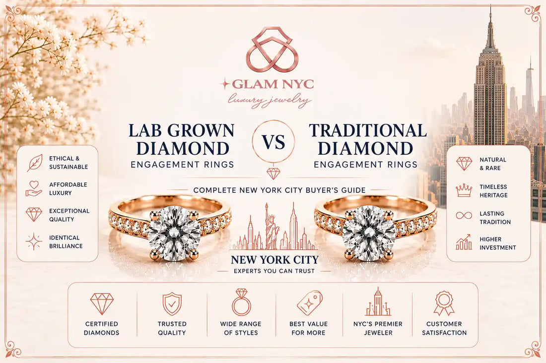 Lab Grown Diamond Engagement Rings vs Traditional Engagement Rings: Complete New York City Buyer's Guide