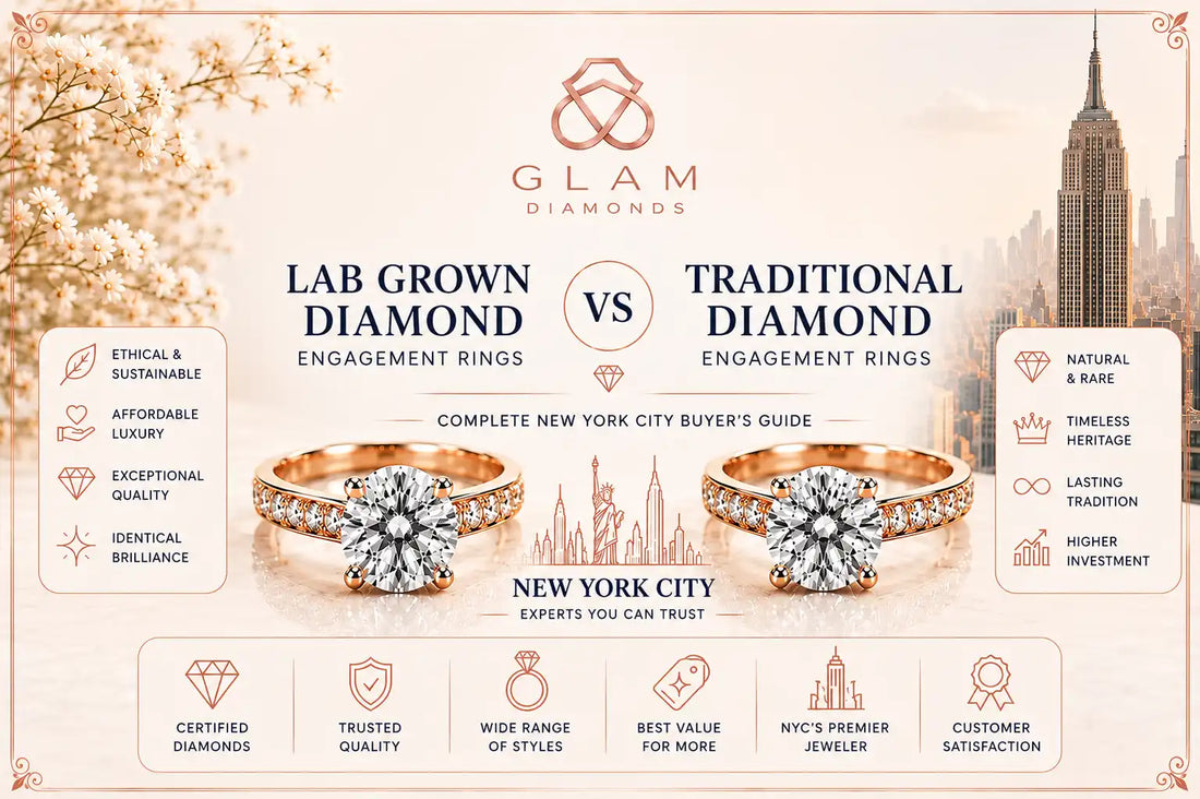 Lab Grown Diamond Engagement Rings vs Traditional Engagement Rings: Complete New York City Buyer's Guide