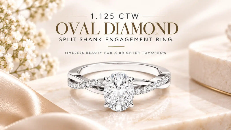 1.125 CTW Oval Diamond Engagement Ring | Guide