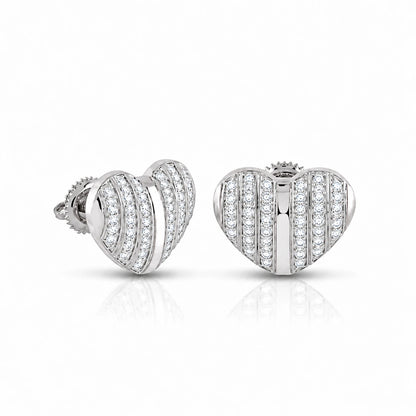 0-29-ctw-baguette-heart-diamond-stud-earrings-white-gold Front