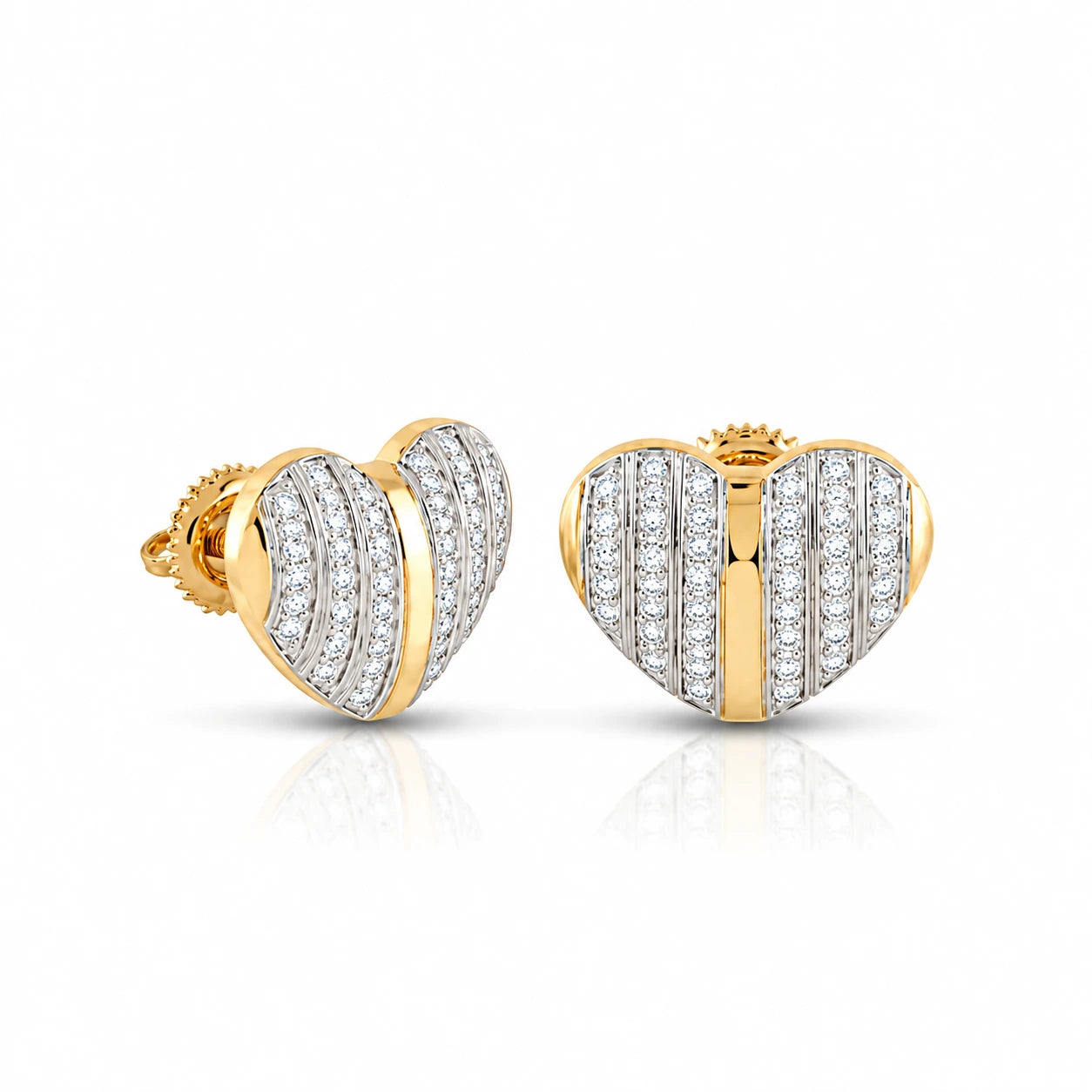 0-29-ctw-baguette-heart-diamond-stud-earrings-yellow-gold-front