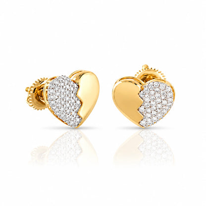 0-34-ctw-broken-heart-diamond-stud-earrings-yellow-gold-front