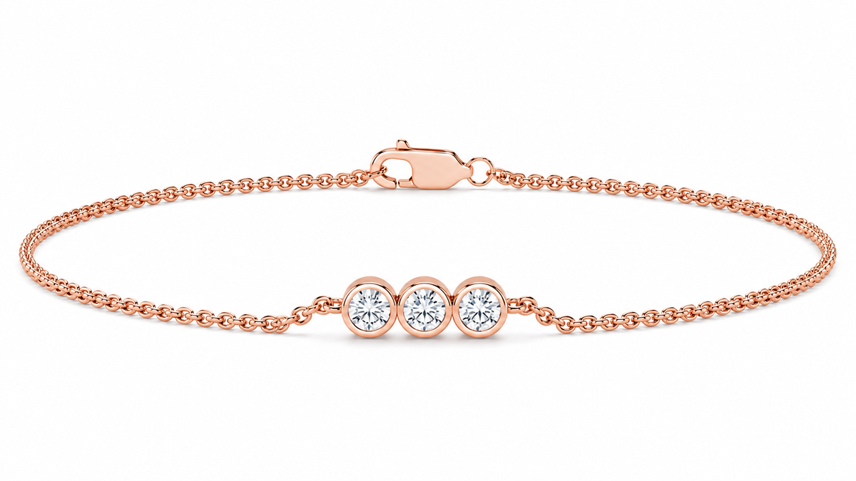 0.10 CTW Lab-Grown Diamond Minimal Bracelet-1