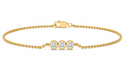 0.10 CTW Lab-Grown Diamond Minimal Bracelet-2