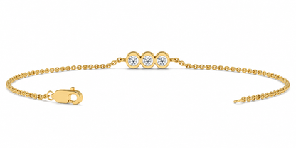 0.10 CTW Lab-Grown Diamond Minimal Bracelet-3
