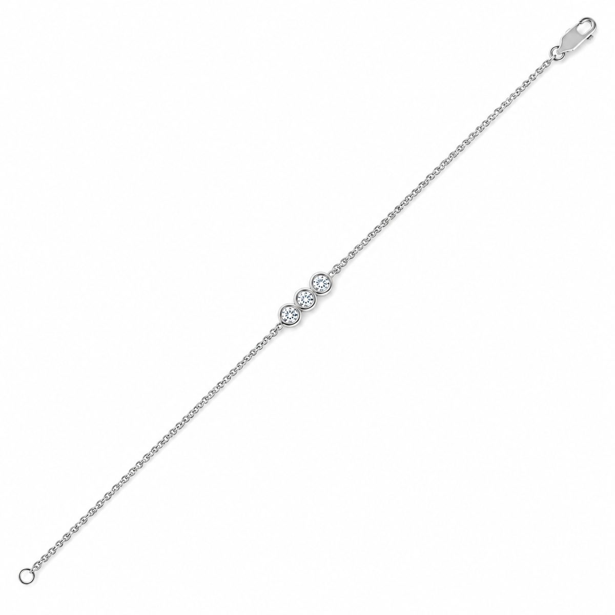 0.10 CTW Lab-Grown Diamond Minimal Bracelet-7
