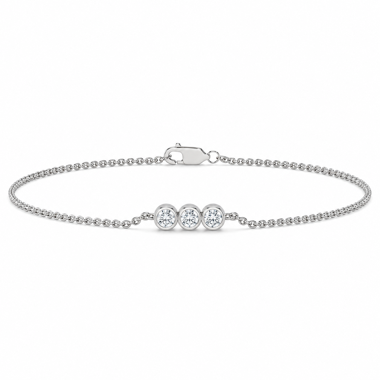 0.10 CTW Lab-Grown Diamond Minimal Bracelet