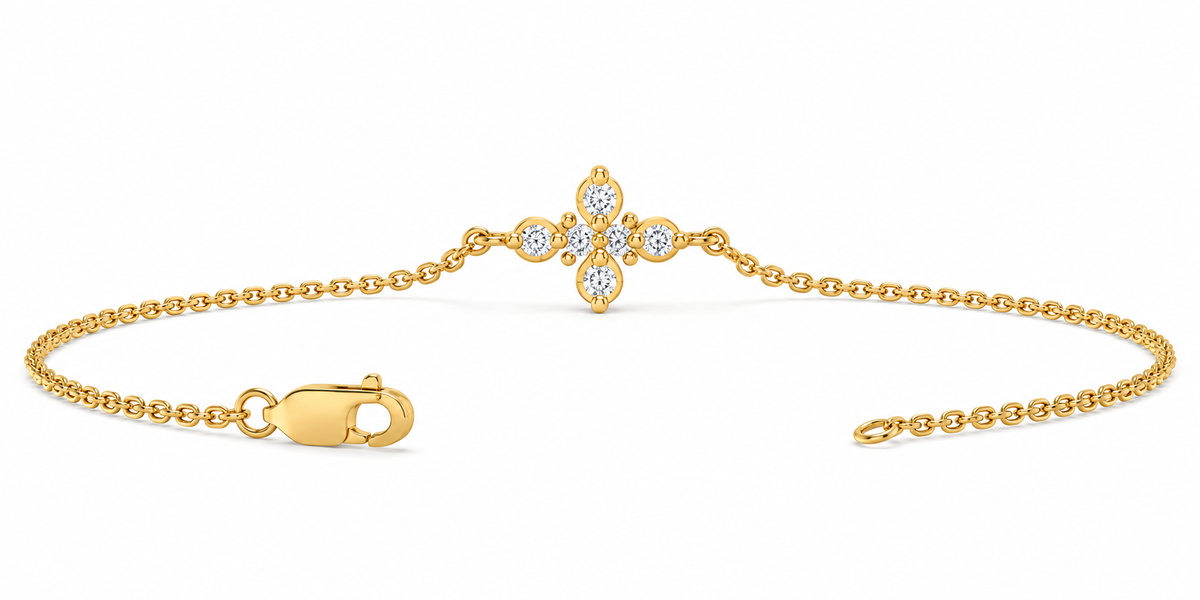 0.20 CTW Lab-Grown Diamond Minimal Bracelet-3