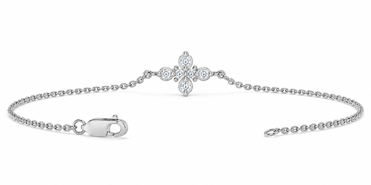 0.20 CTW Lab-Grown Diamond Minimal Bracelet-5