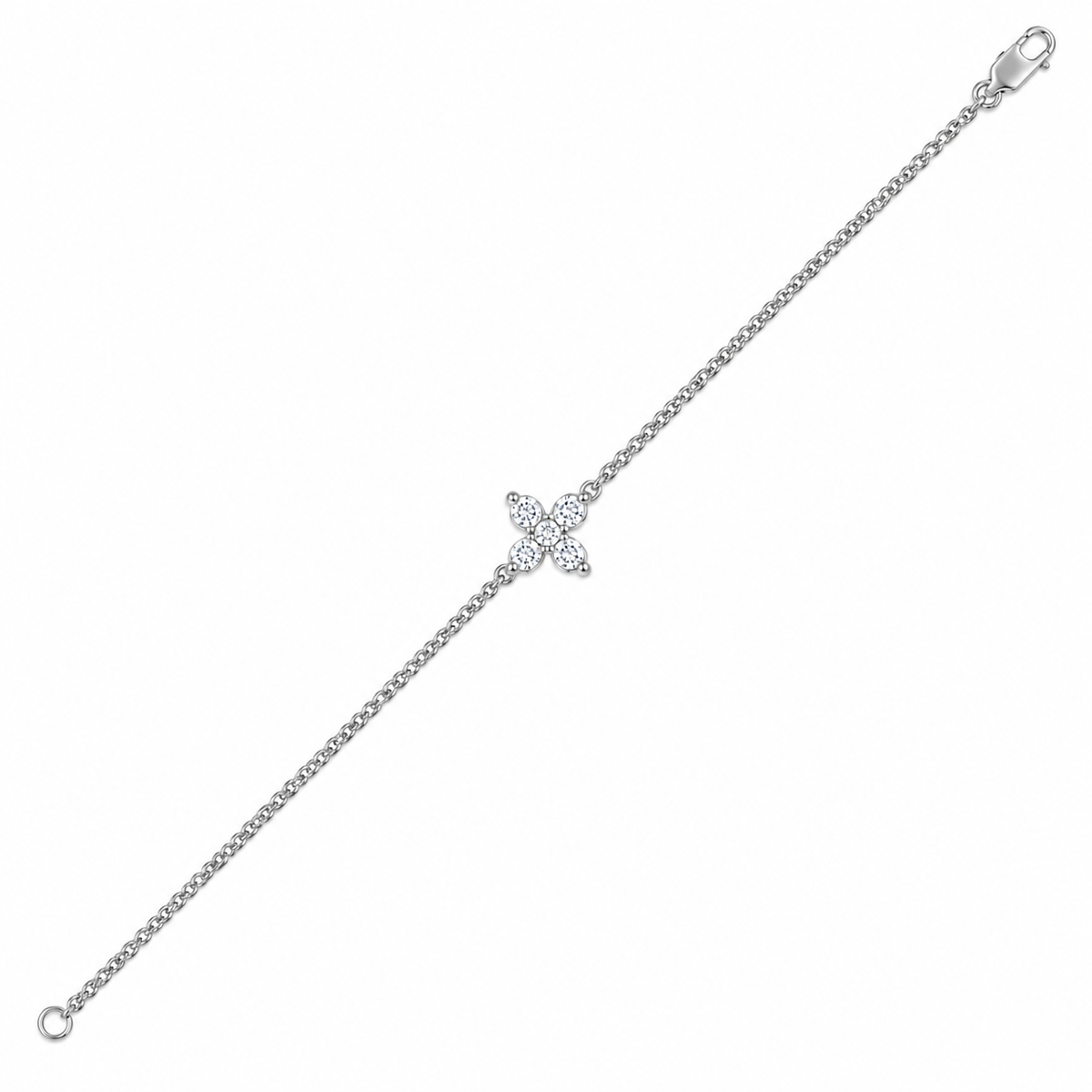 0.20 CTW Lab-Grown Diamond Minimal Bracelet-7