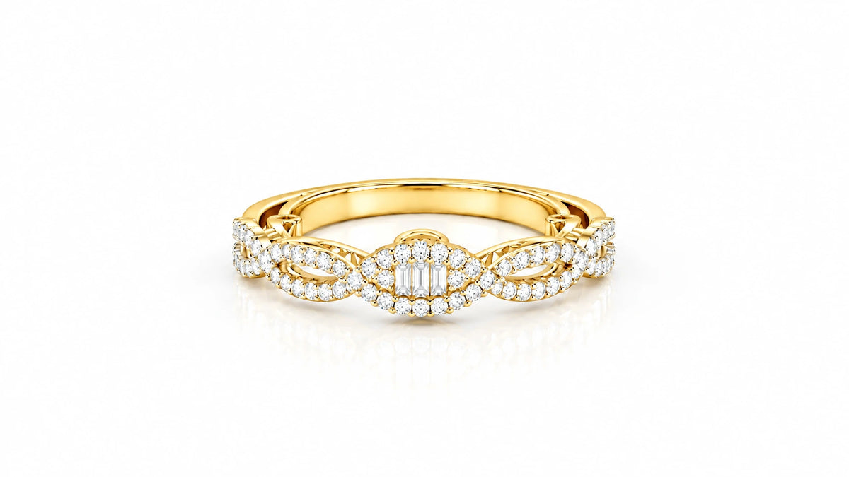 0.26-ct-diamond-infinity-band-ring-yellow-gold-top-view