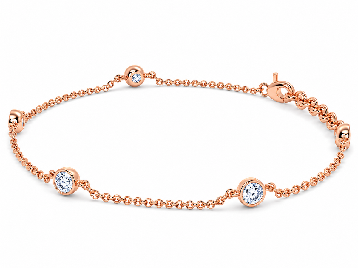 0.50 CTW Lab-Grown Diamond Tennis Bracelet – 3.8MM-3