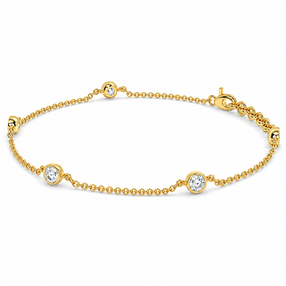 0.50 CTW Lab-Grown Diamond Tennis Bracelet – 3.8MM-4