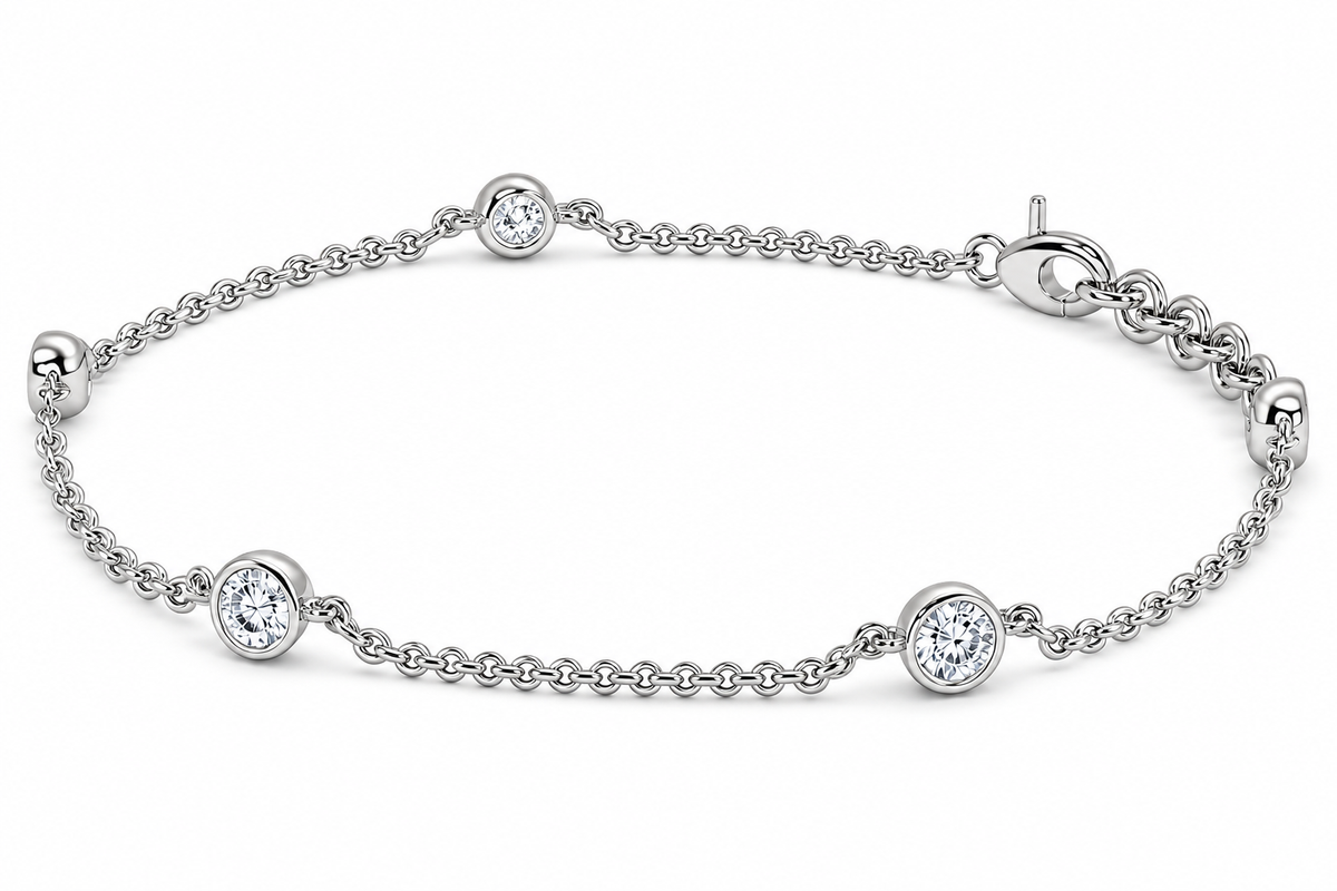 0.50 CTW Lab-Grown Diamond Tennis Bracelet – 3.8MM-5