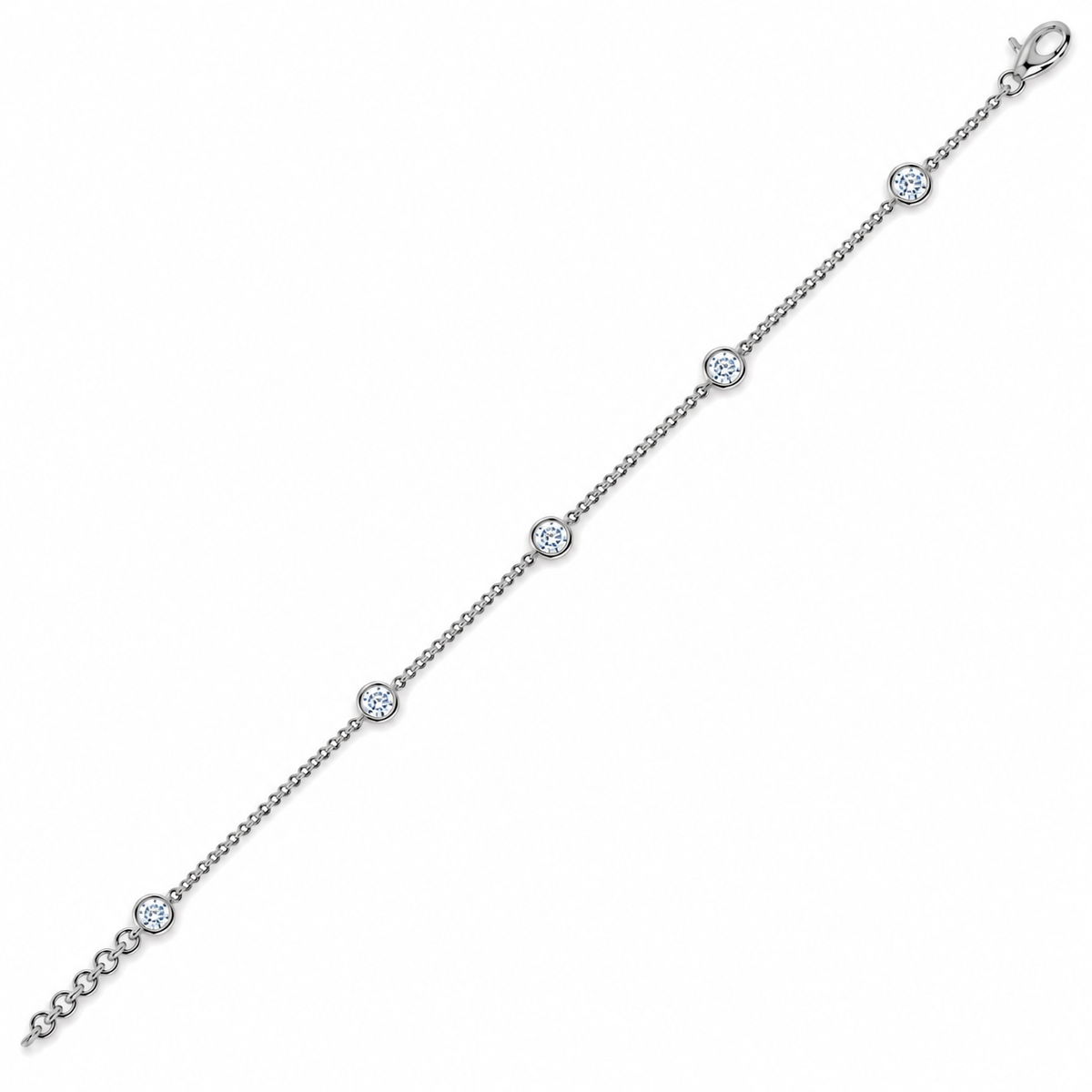 0.50 CTW Lab-Grown Diamond Tennis Bracelet – 3.8MM-8