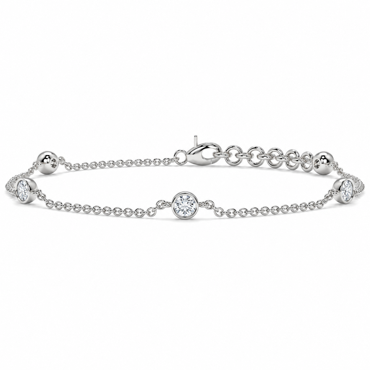 0.50 CTW Lab-Grown Diamond Tennis Bracelet – 3.8MM