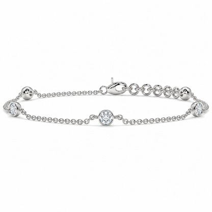 0.50 CTW Lab-Grown Diamond Tennis Bracelet – 3.8MM