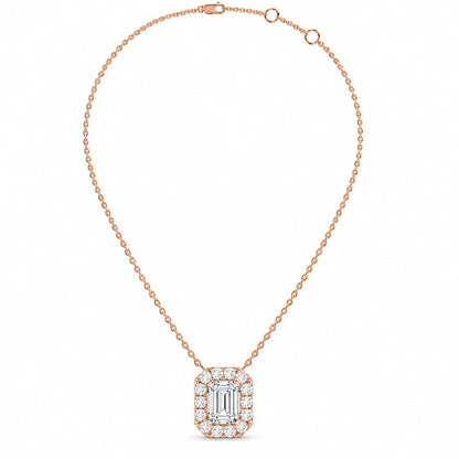 0.97-ctw-emerald-halo-diamond-pendant-necklace-rose-gold-full-view