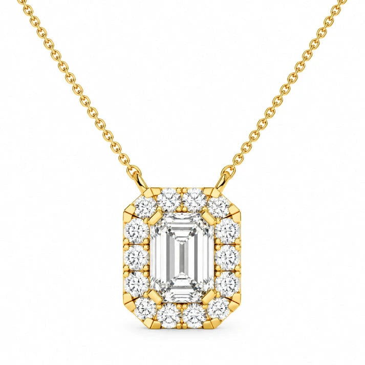 0.97-ctw-emerald-halo-diamond-pendant-necklace-yellow-gold-front-view