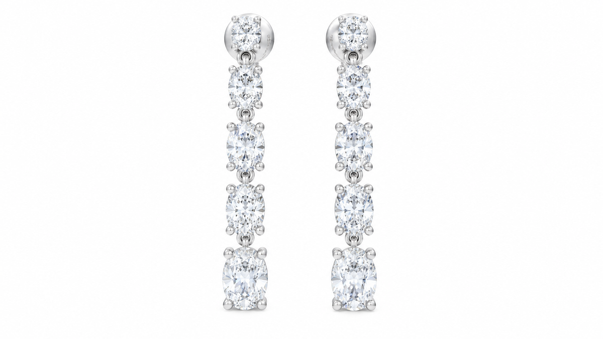 3.38 CTW Diamond Drop Earrings