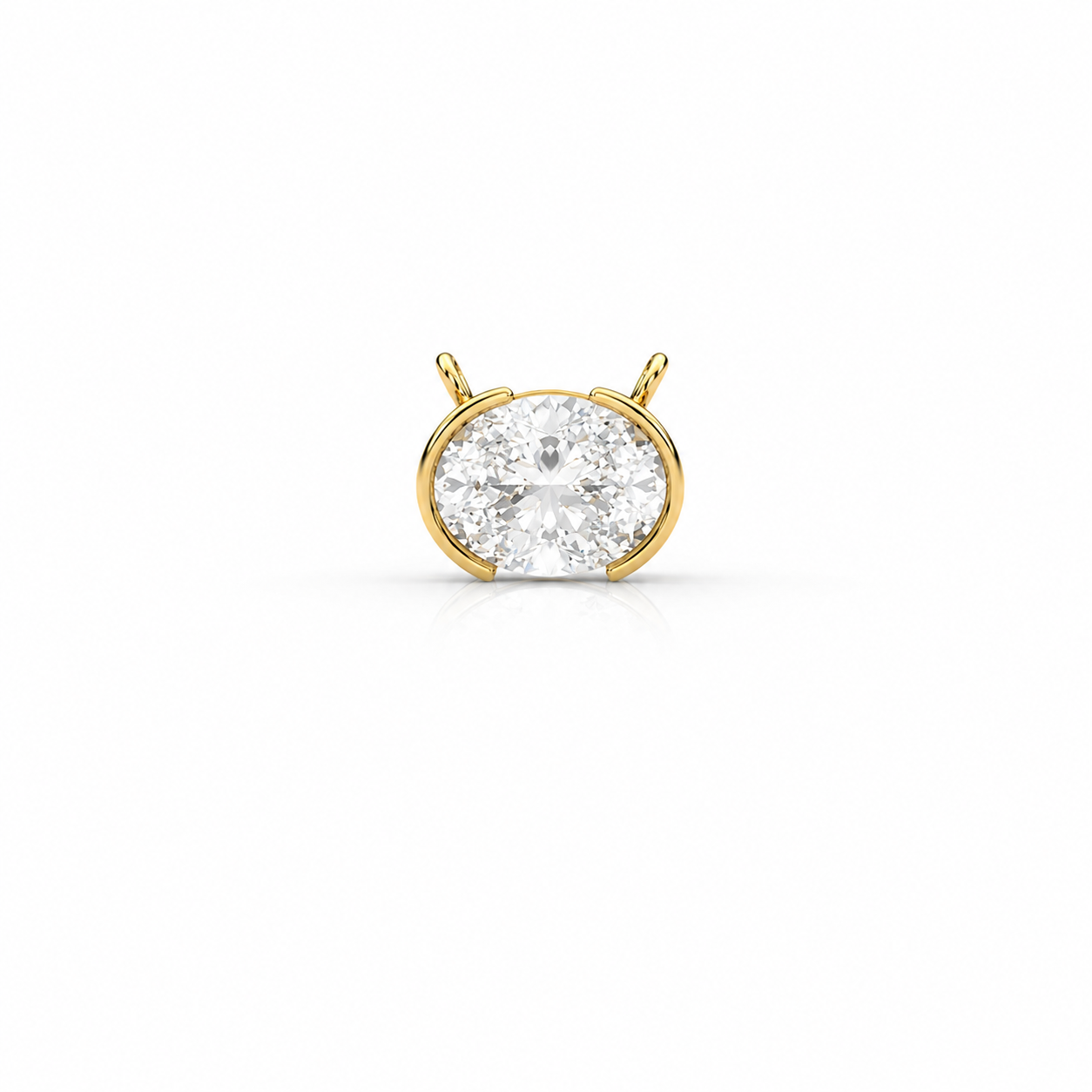 2.00 CTW Oval Diamond Solitaire Pendant