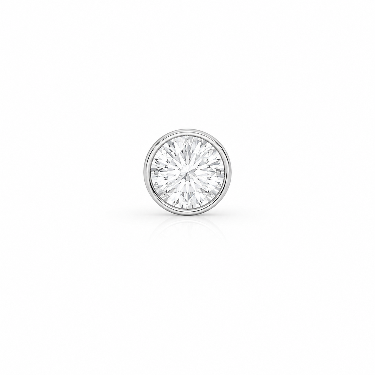 3.00 CTW Round Diamond Bezel Solitaire Pendant