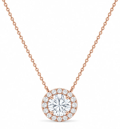 1.10-ct-diamond-halo-circle-pendant-necklace-rose-gold-front-view