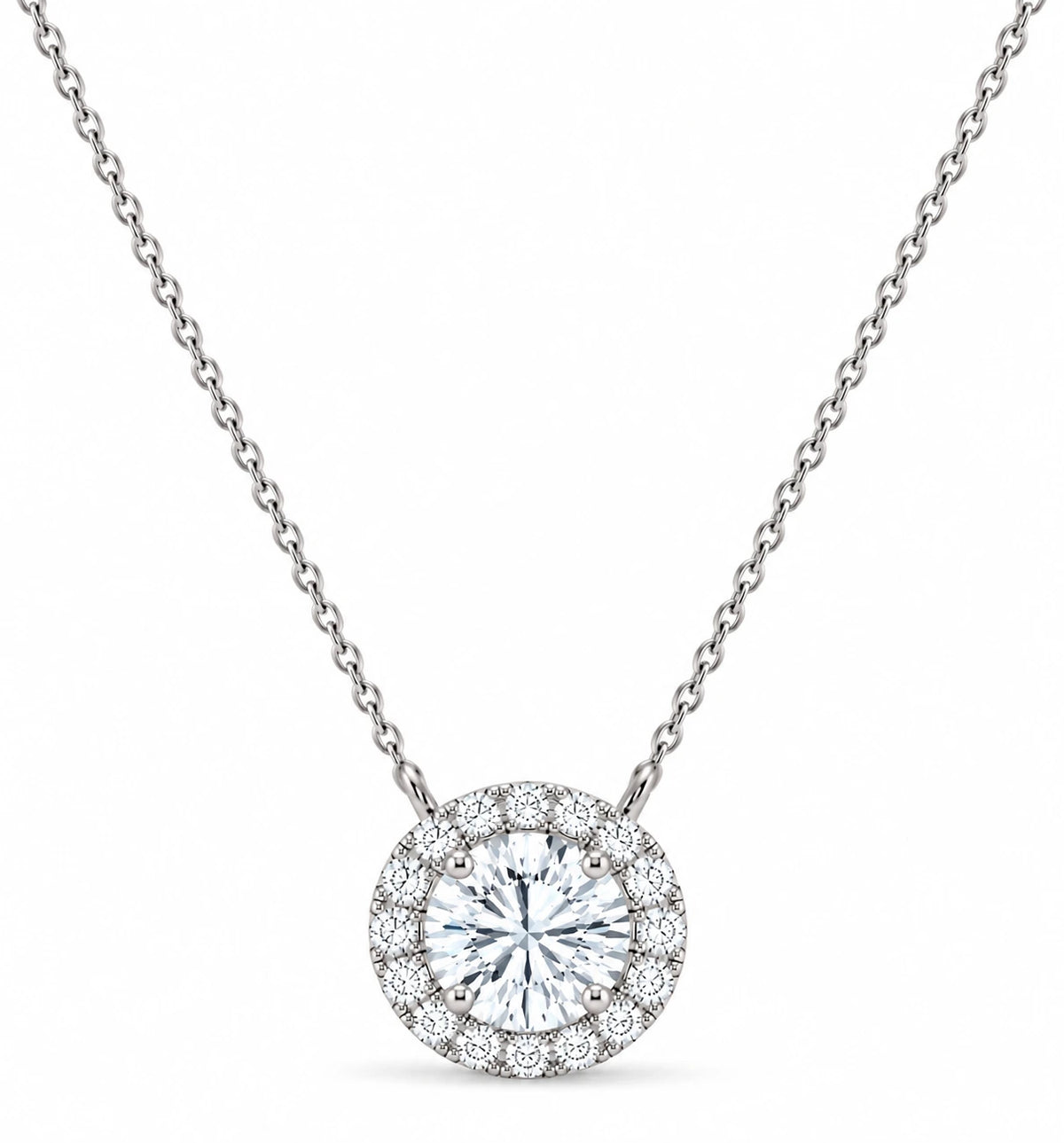 1.10-ct-diamond-halo-circle-pendant-necklace-white-gold-front-view