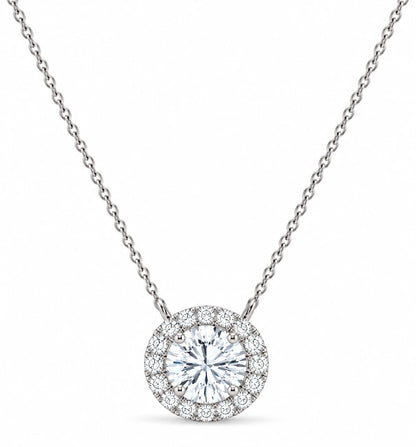 1.10-ct-diamond-halo-circle-pendant-necklace-white-gold-front-view