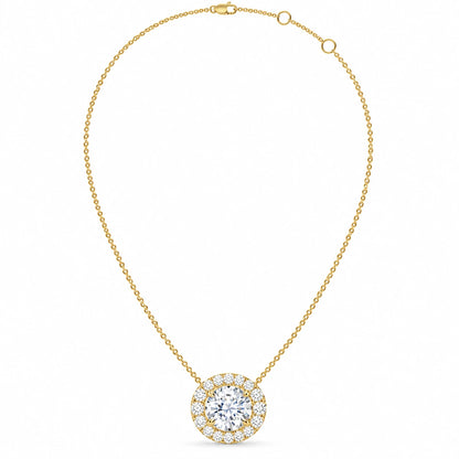 1.10-ct-diamond-halo-circle-pendant-necklace-yellow-gold-full-view