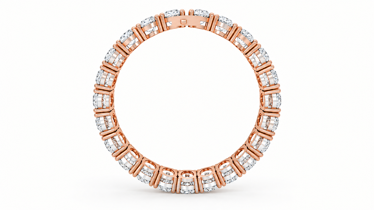 10.6 MM Oval-Cut Diamond Tennis Bracelet – 46 CTW-3