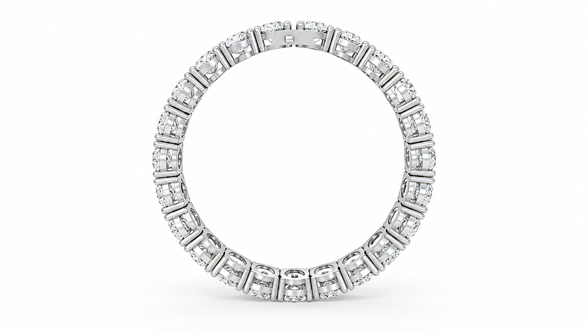 10.6 MM Oval-Cut Diamond Tennis Bracelet – 46 CTW-4