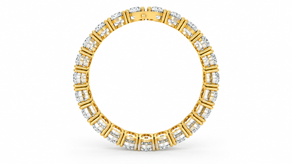 10.6 MM Oval-Cut Diamond Tennis Bracelet – 46 CTW-6