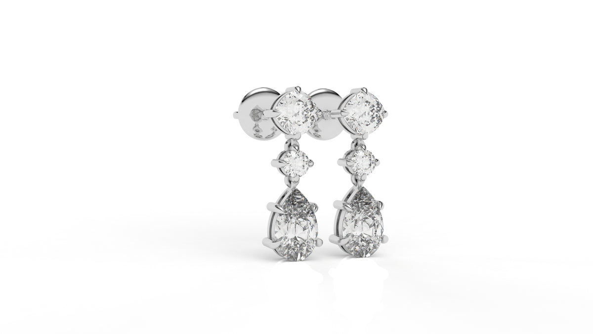 2.71 CTW Lab-Grown Diamond Drop Earrings