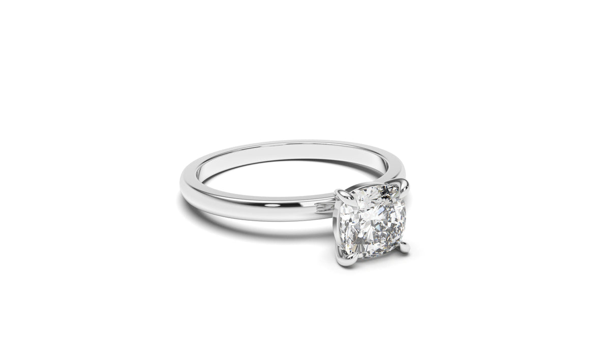 0.95 CTW Round Diamond Solitaire Engagement Ring