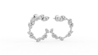 0.73 CTW Diamond Hoop Earring