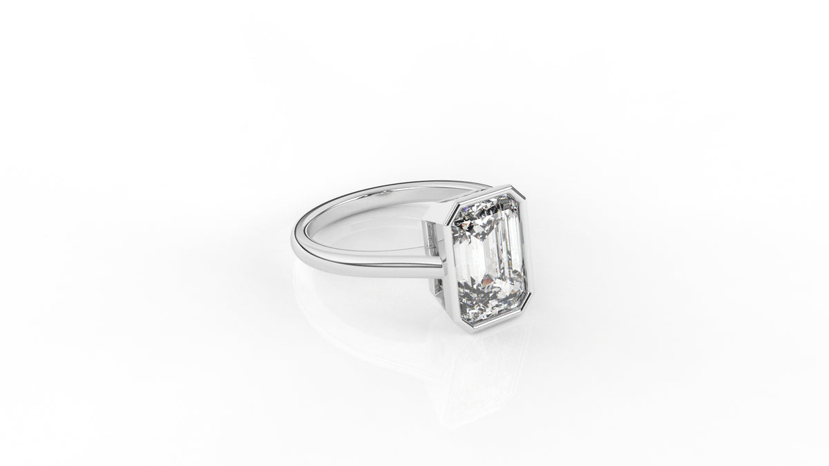 3 CT Emerald Cut Diamond Solitaire Ring