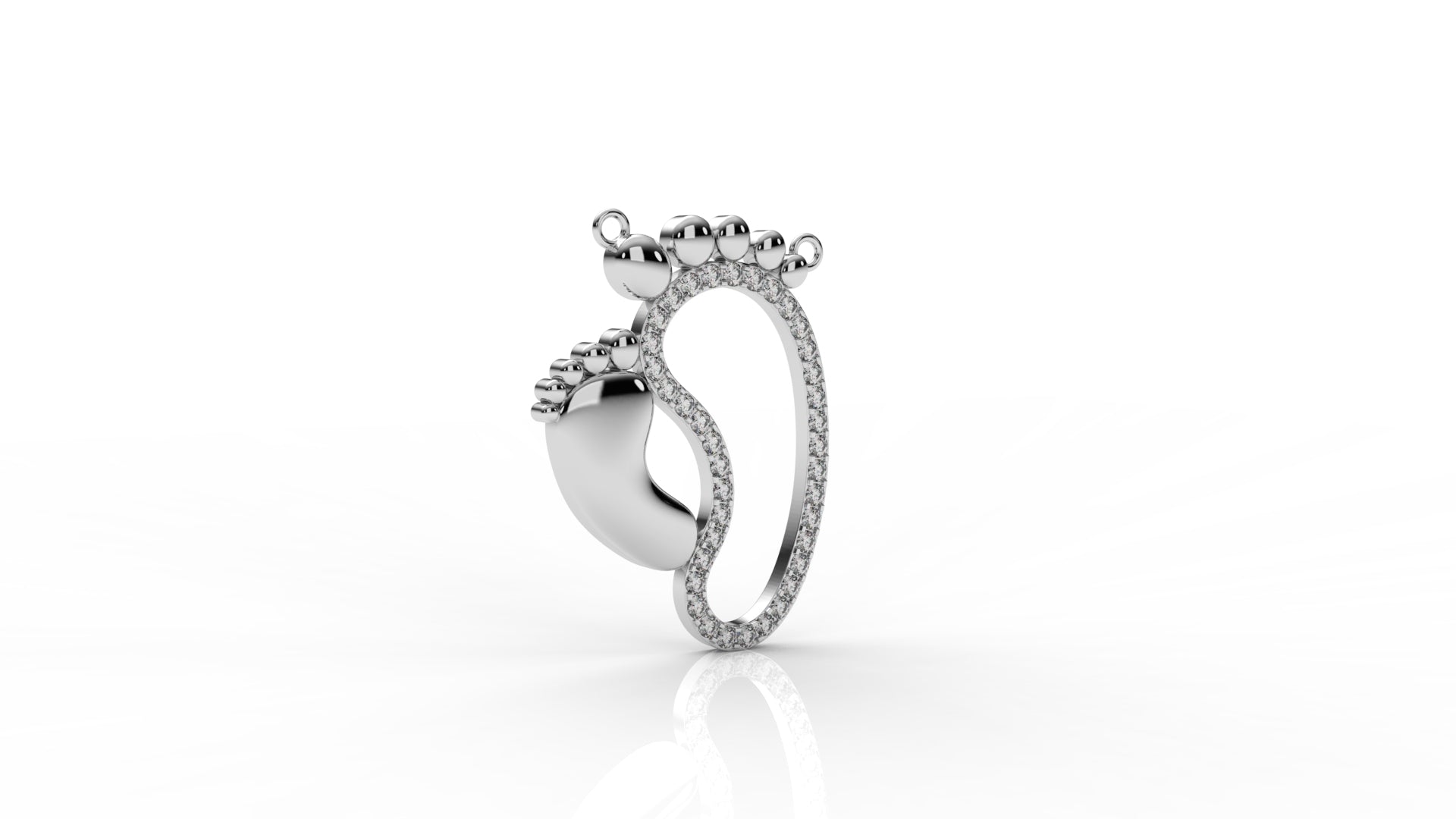 Silver pendant GLAM  NYC