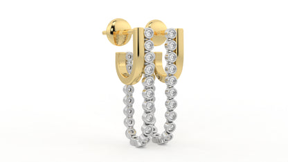 0.58 CTW Diamond Drop Earring