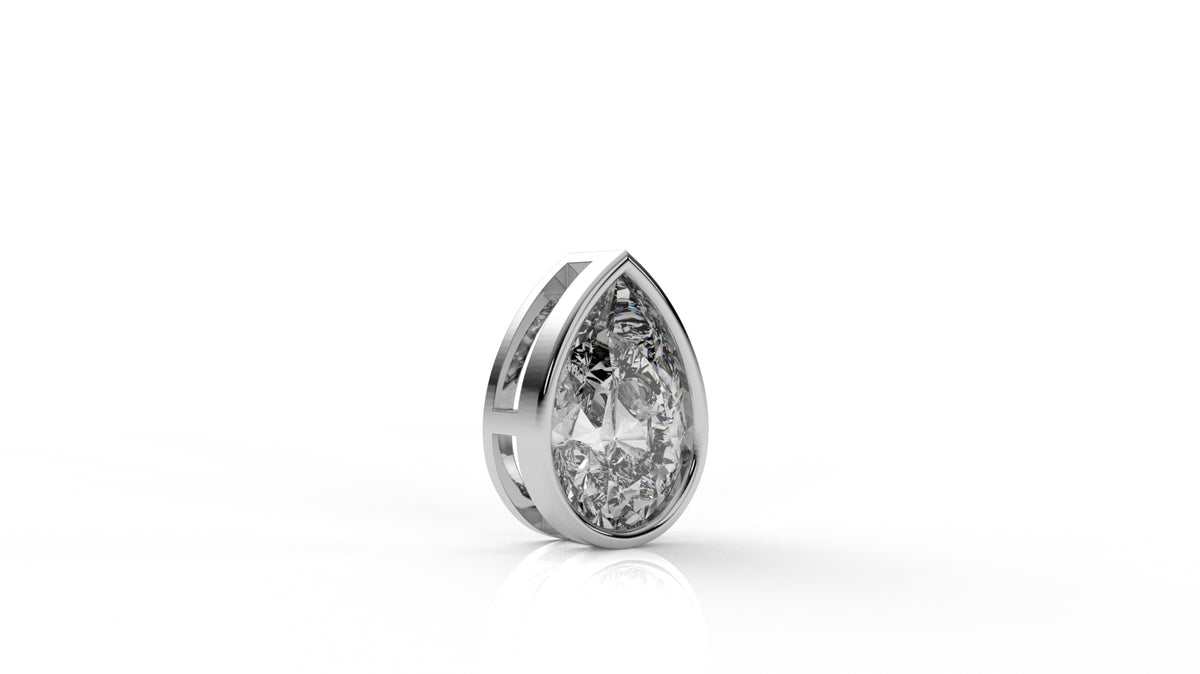 2.00 CTW Pear Shaped Diamond Solitaire Pendant