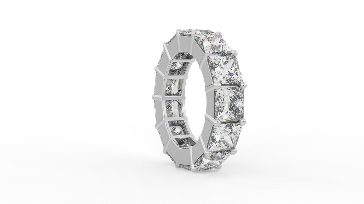 13 CTW Princess Cut Diamond Eternity Wedding Band