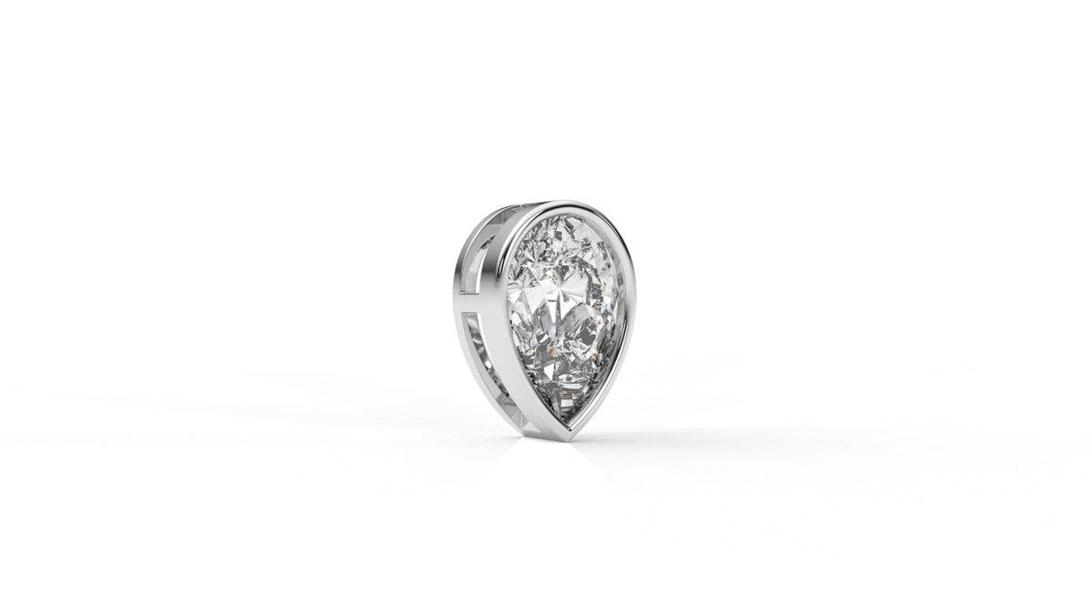 2.00 CTW Pear Shaped Diamond Solitaire Pendant
